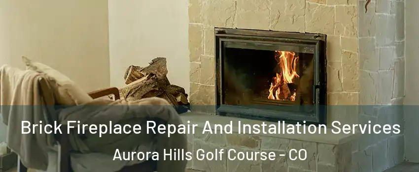 Brick Fireplace Repair And Installation Services Aurora Hills Golf Course - CO