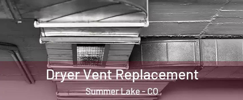 Dryer Vent Replacement Summer Lake - CO