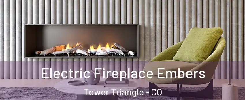 Electric Fireplace Embers Tower Triangle - CO
