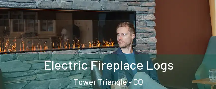 Electric Fireplace Logs Tower Triangle - CO