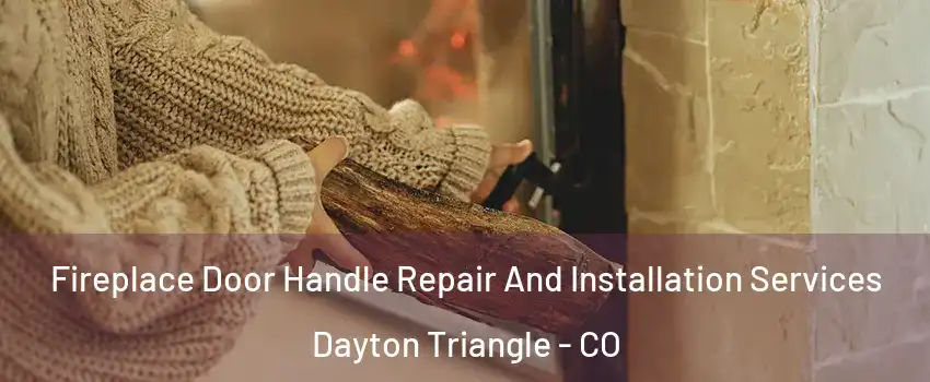 Fireplace Door Handle Repair And Installation Services Dayton Triangle - CO