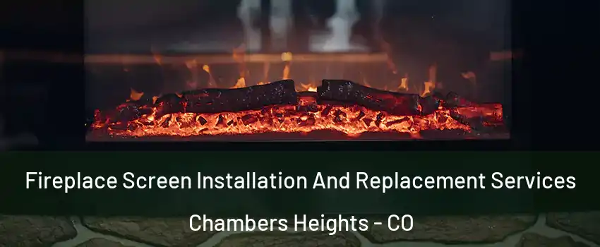 Fireplace Screen Installation And Replacement Services Chambers Heights - CO