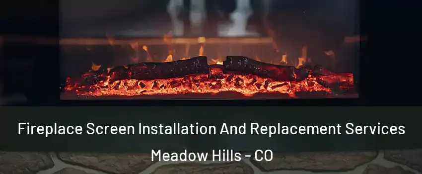 Fireplace Screen Installation And Replacement Services Meadow Hills - CO