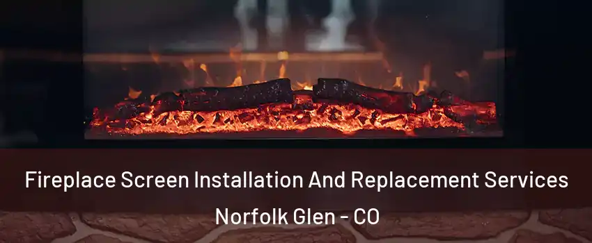Fireplace Screen Installation And Replacement Services Norfolk Glen - CO