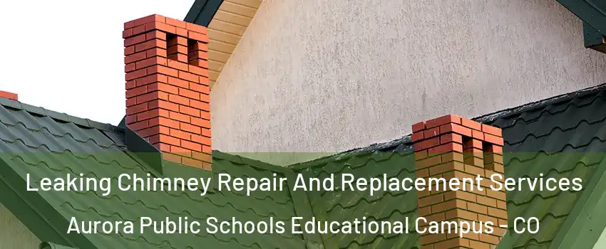 Leaking Chimney Repair And Replacement Services Aurora Public Schools Educational Campus - CO
