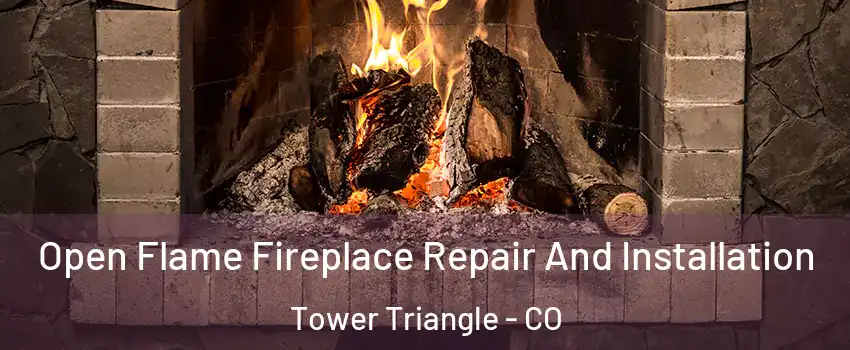 Open Flame Fireplace Repair And Installation Tower Triangle - CO